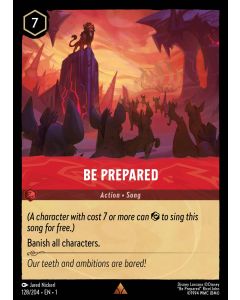 Be Prepared
