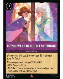 Do You Want to Build A Snowman?