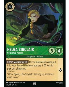 Helga Sinclair - No Backup Needed